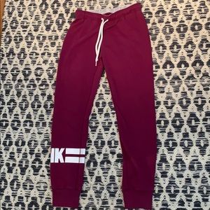 PINK Joggers XS Plum Colour